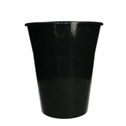 Kunststoff Vase schwarz D25cm H29cm 7L