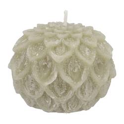 Kerze Dahlia Pistazie grün 09x07cm