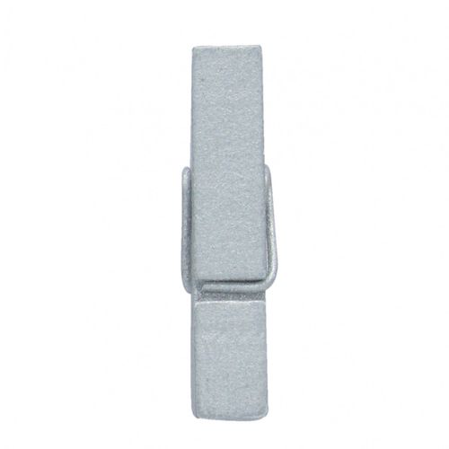 Klammer Holz silber 02.5cm x48