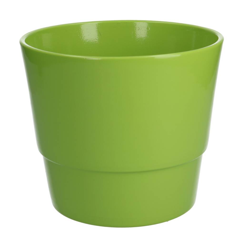 Keramik Übertopf Basic grün D18cm H15cm