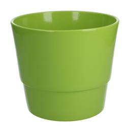 Keramik Übertopf Basic grün D18cm H15cm