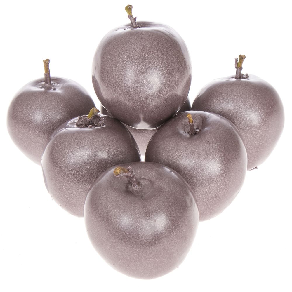 Apfel taupe Wachs D5cm