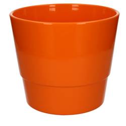 Keramik Übertopf Basic orange D22cm H19cm
