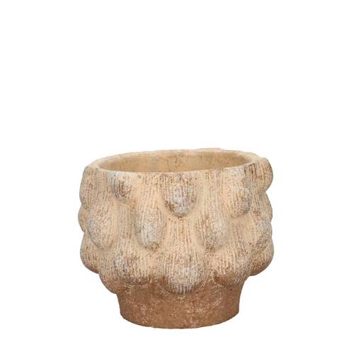 Keramik Übertopf Neppy creme D16cm H13cm 