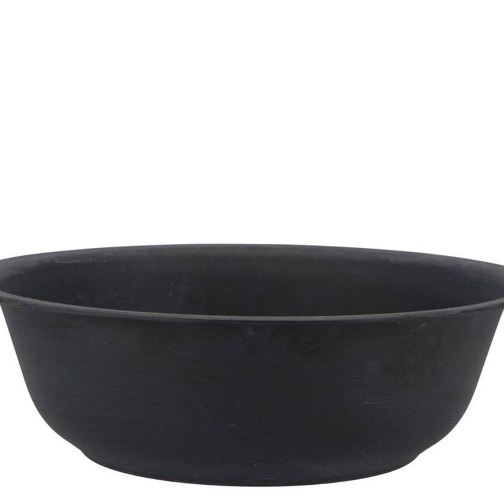 Zink Schale Basic schwarz D30cm H09cm