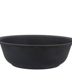 Zink Schale Basic schwarz D30cm H09cm