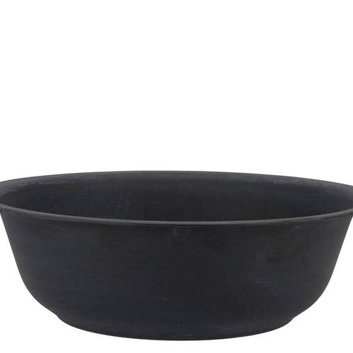 Zink Schale Basic schwarz D30cm H09cm