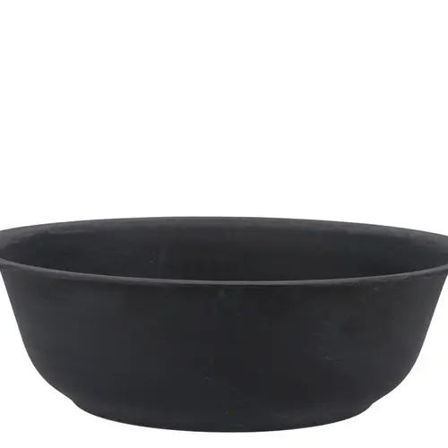 Zink Schale Basic schwarz D30cm H09cm