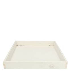 Holz Schale weiss 30x30x04cm 