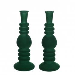 Kerzenständer Velvet grün D09cm H23cm 