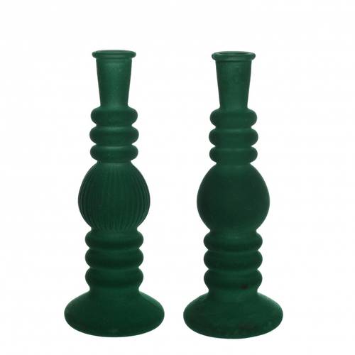 Kerzenständer Velvet grün D09cm H23cm 