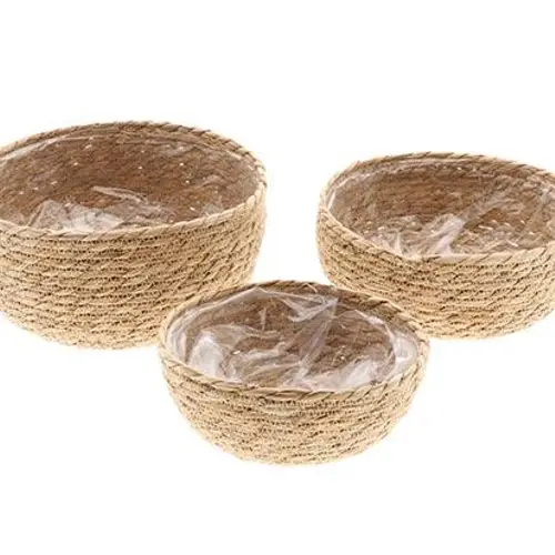 Korb Nora 3/Set natur D26cm H13cm