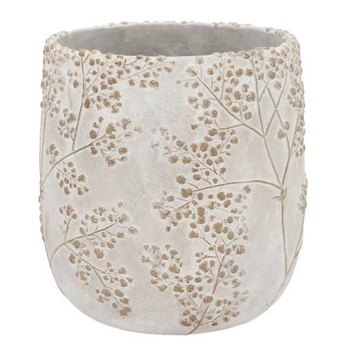 Keramik Übertopf Alaska Gypsy grau 23x23x24cm