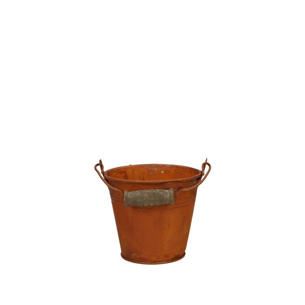 Zink Eimer Rost D09cm H08cm