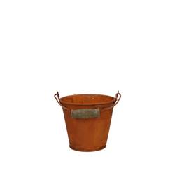 Zink Eimer Rost D09cm H08cm