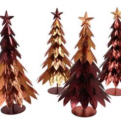 Deko Baum Glam eisen braun mix 22x22x40cm
