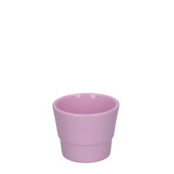 Keramik Übertopf Basic rosa D07cm H06cm