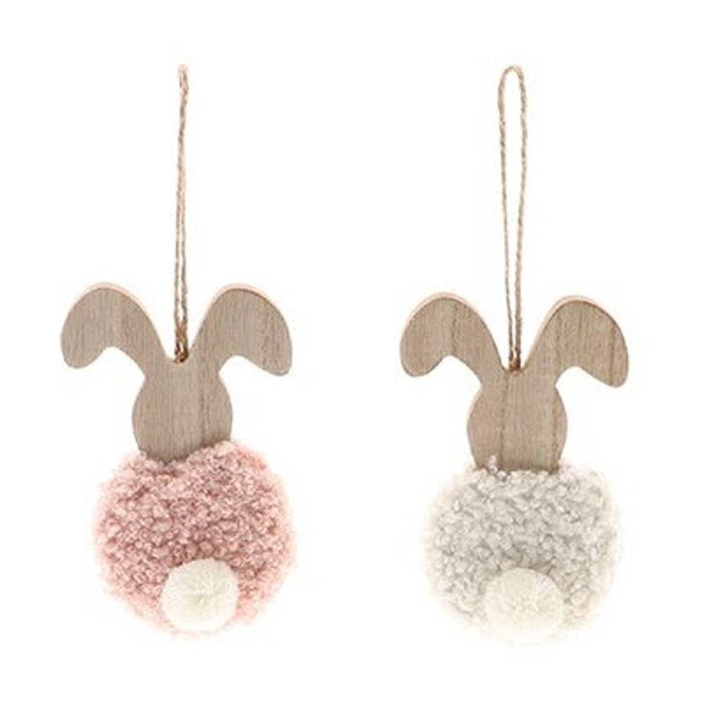 Ostern Deko Hänger Kaninchen 6*11cm ass.