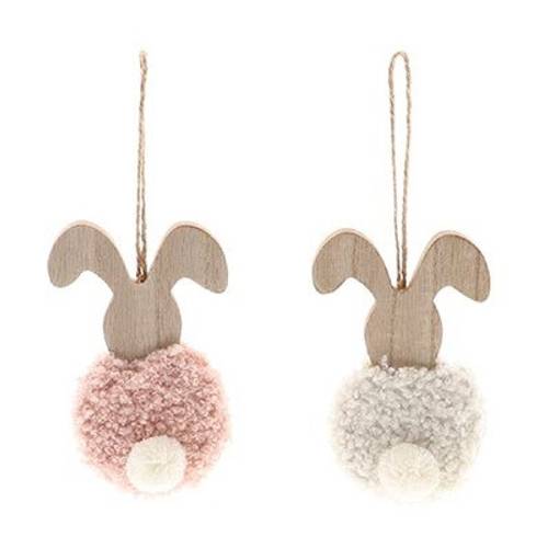 Ostern Deko Hänger Kaninchen 6*11cm ass.