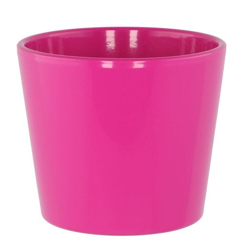 Keramik Orchidee Übertopf fuchsia glänzend D13cm