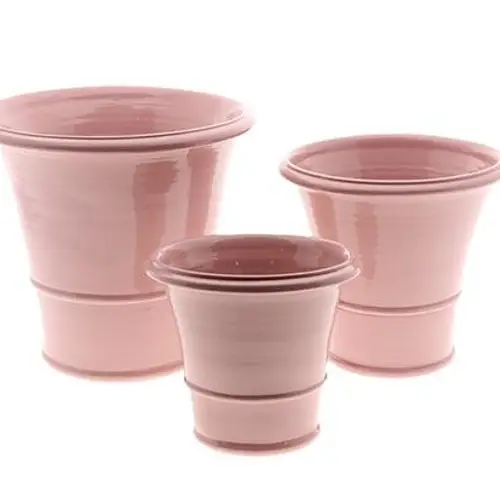 Keramik Übertopf Bordera 3/Set rosa D37cm H35cm