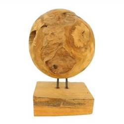 Teakholz Kugel natur D25cm H35cm