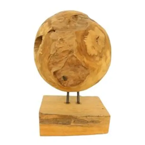 Teakholz Kugel natur D25cm H35cm