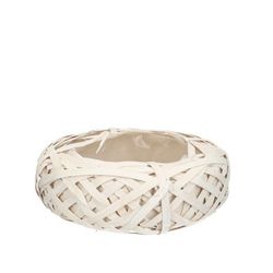 Korb Schale weiss 24x14x10cm