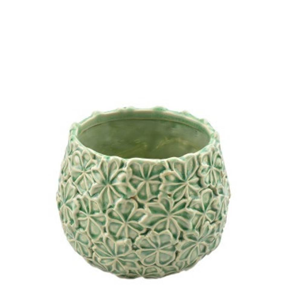 Keramik Übertopf Aona grün D17cm H12.5cm