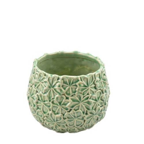 Keramik Übertopf Aona grün D17cm H12.5cm