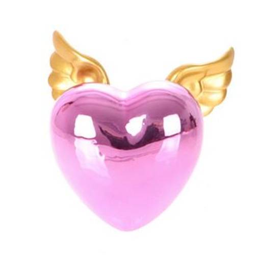 Herzflügel lila 11x09x04cm