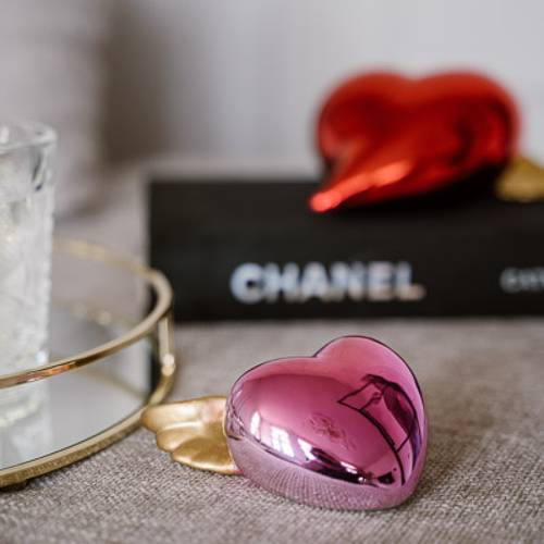 Herzflügel lila 11x09x04cm