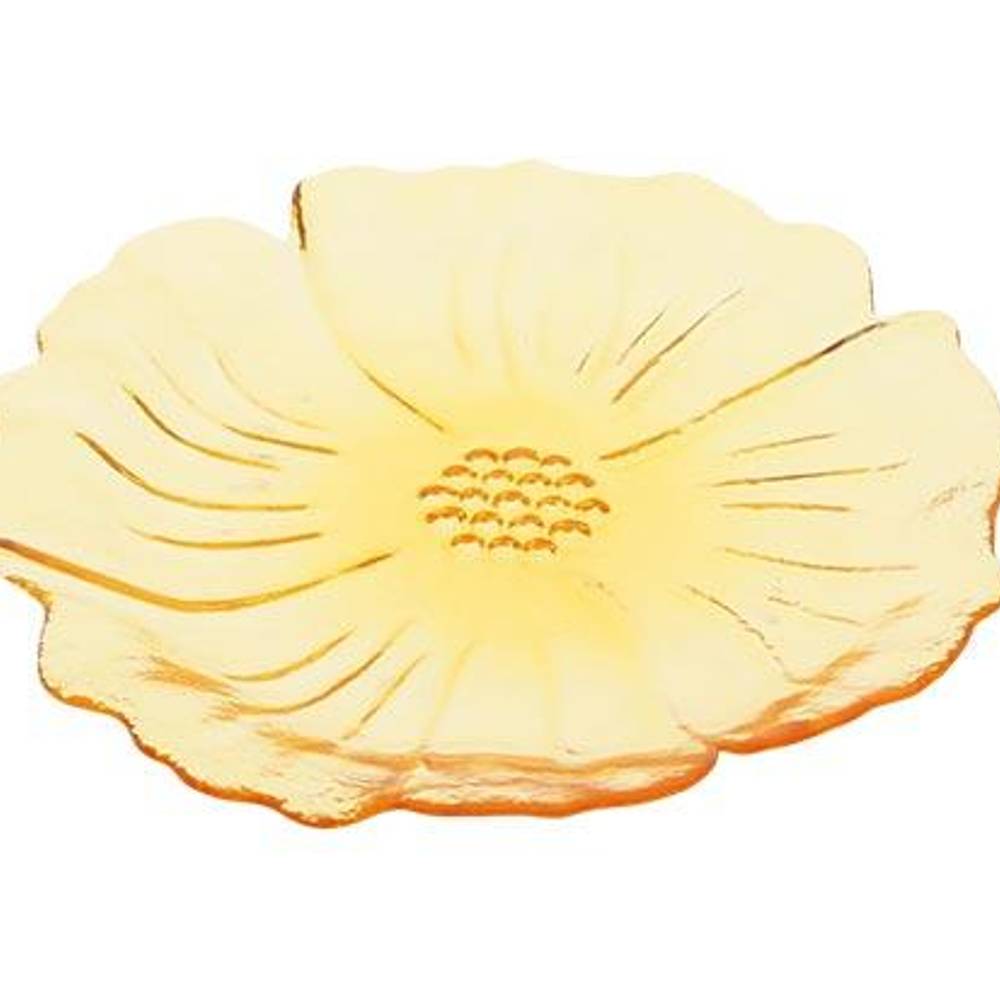 Glas Teller Tivoli gelb D24.5cm