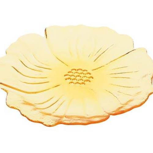 Glas Teller Tivoli gelb D24.5cm