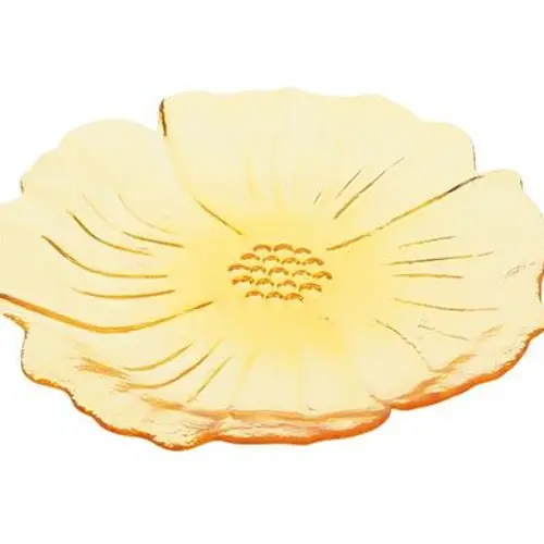 Glas Teller Tivoli gelb D24.5cm