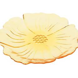 Glas Teller Tivoli gelb D24.5cm