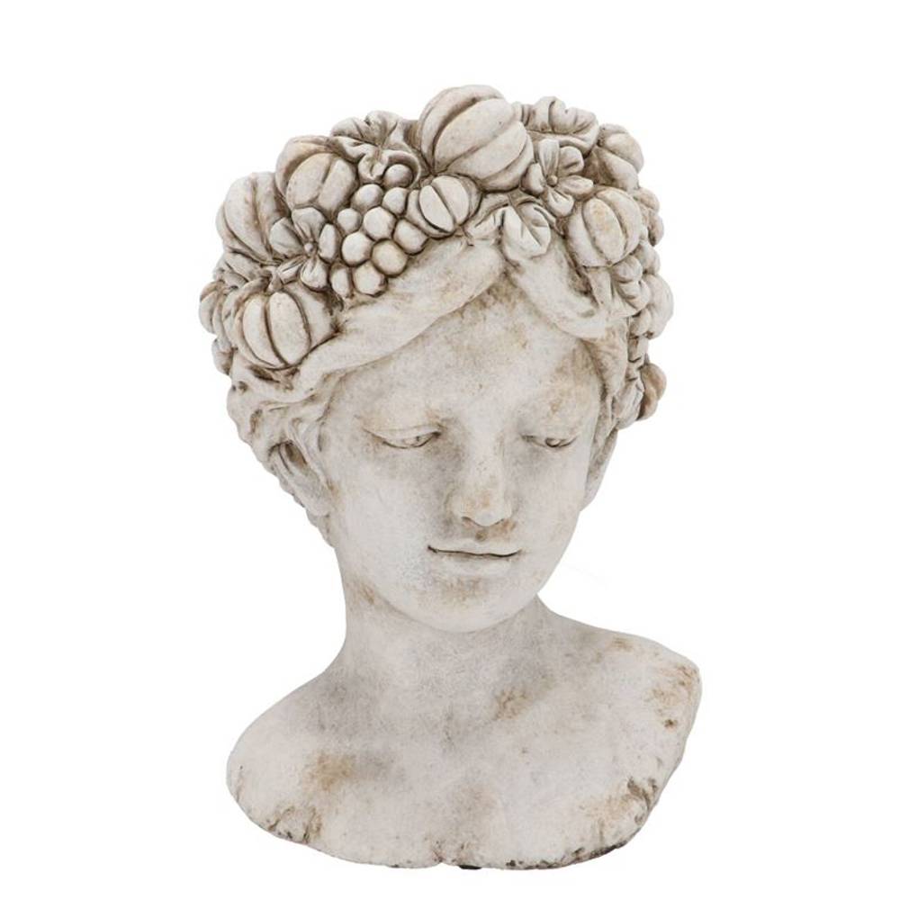 Beton Übertopf Gesicht 23x22x34cm