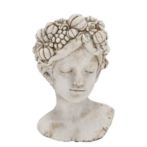 Beton Übertopf Gesicht 23x22x34cm