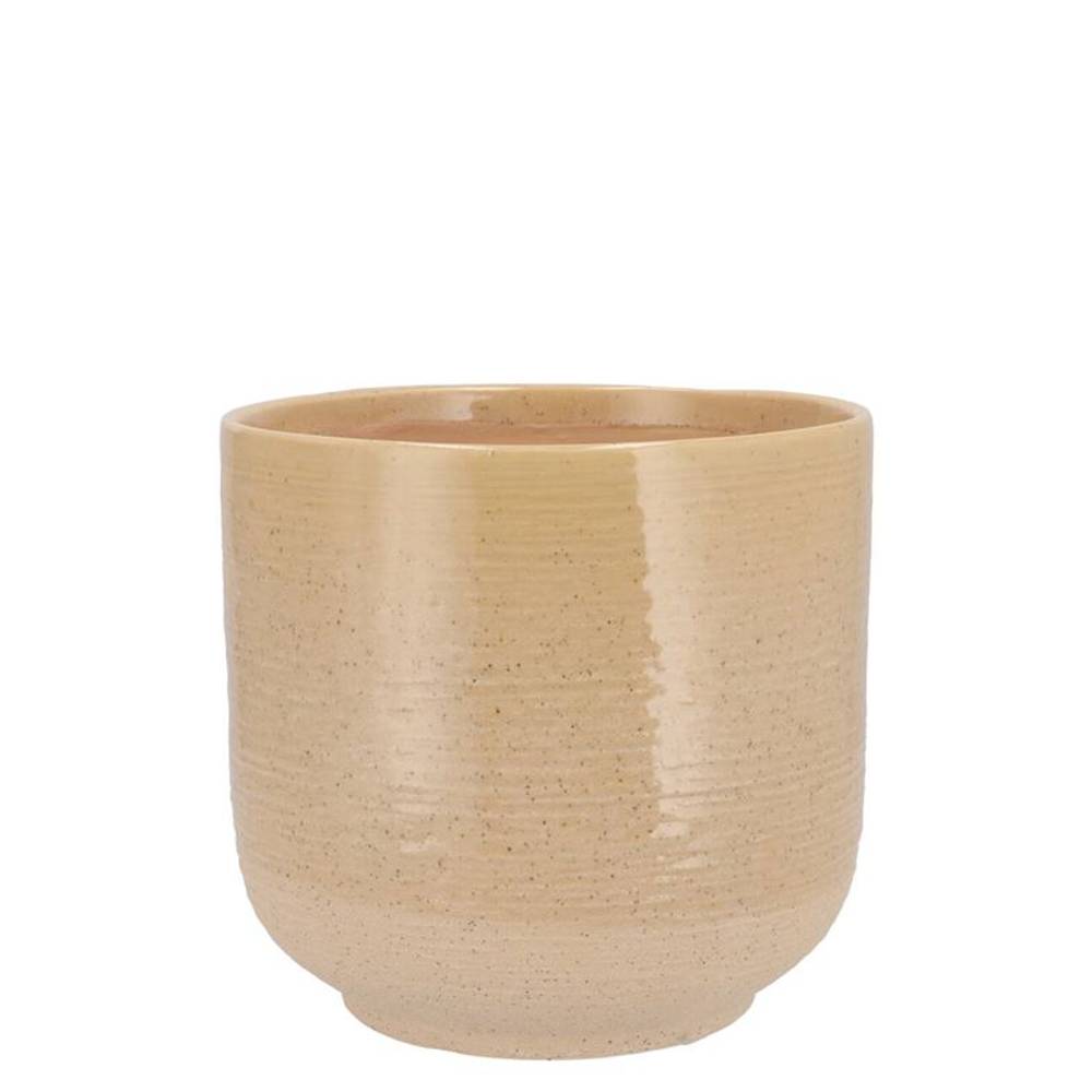 Keramik Übertopf Neva sand 07x07x07cm