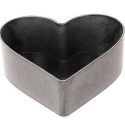 Melamine Herz grau 15x15x07cm