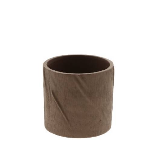 Keramik Übertopf Levi braun D14cm H13cm