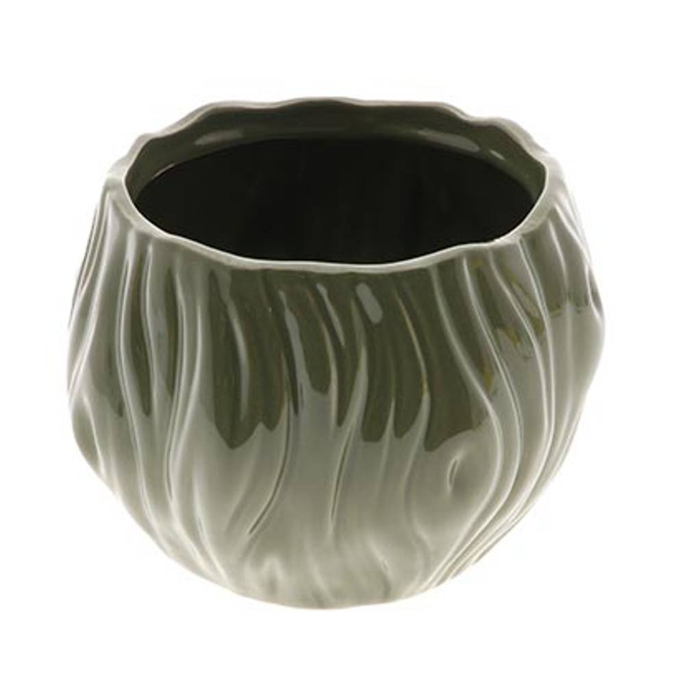 Keramik Übertopf Cammy grün D20cm H15cm