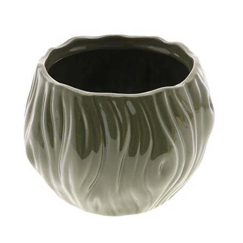 Keramik Übertopf Cammy grün D20cm H15cm