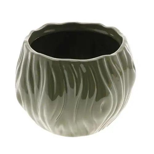 Keramik Übertopf Cammy grün D20cm H15cm