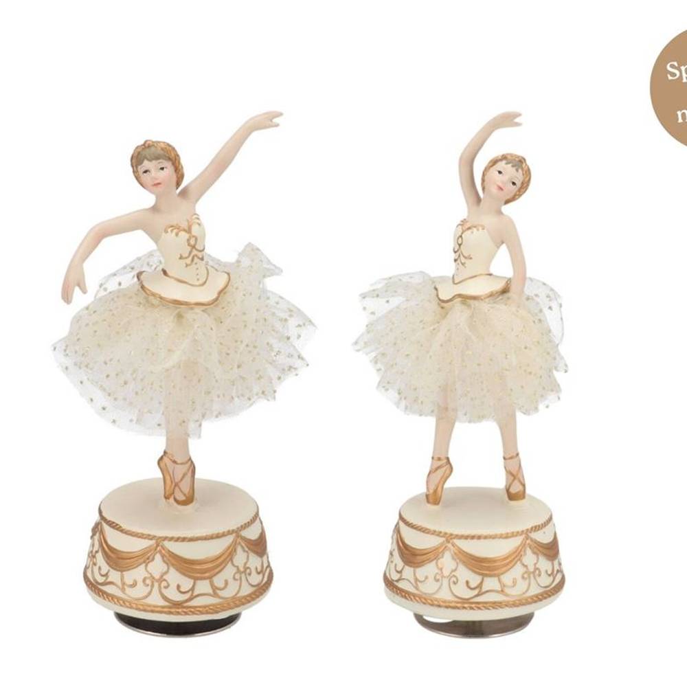 Deko Musikbox Ballerina mix 11x08x22cm