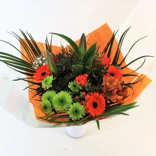 Strauß Deluxe orange 40cm 18 Stiele