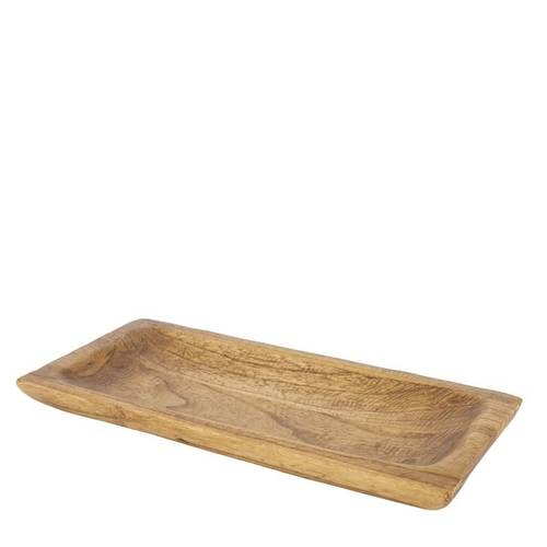 Holz Schale Paulownia braun 38x18x03cm