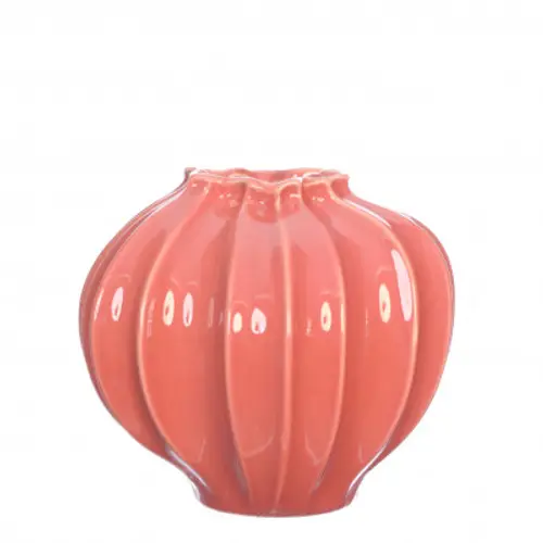 Keramik Vase Liva rosa D20cm H20cm