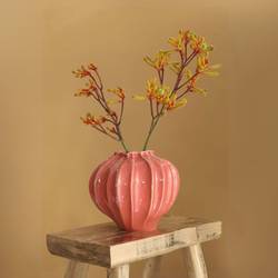 Keramik Vase Liva rosa D20cm H20cm