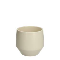 Keramik Übertopf Davina creme D12.5cm H11cm